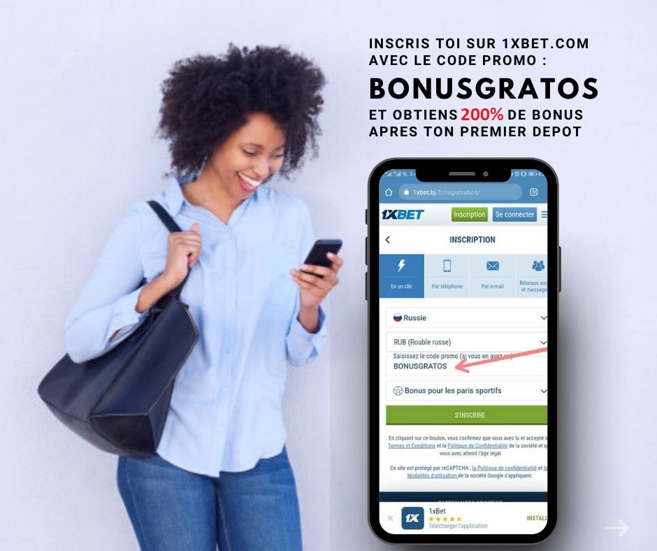 Code promo 1xbet BONUSGRATOS bonus 200%